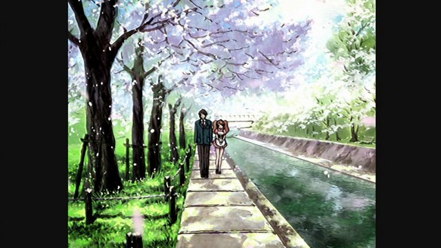 Ending cherry blossoms of Mikuru's Adventure